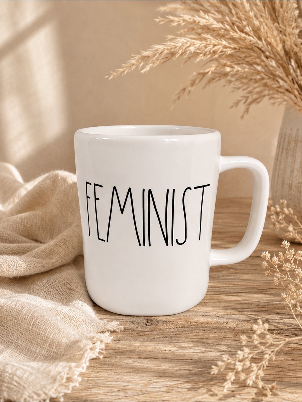 Rae Dunn‎ Feminist Mug LL Farmhouse Ceramic Coffee Cup